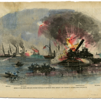 “Attack of the Rebels Upon Our Gun Boat Flotilla at Galveston, TX, January 1, 1863”.jpg